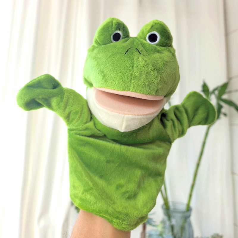 Frog [embroidered eyes]
