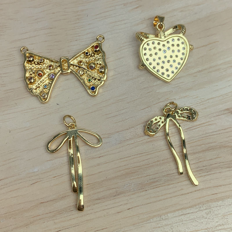 4g Weight Pendant Jewelry Making Type DIY Jewelry Accessories Classification 1 Piece Quantity Copper Material Heart Shape Pattern All Seasons Season Inlay Design Vacation, Simple Style Style 1 Piece Copper Heart Shape Pendant 3