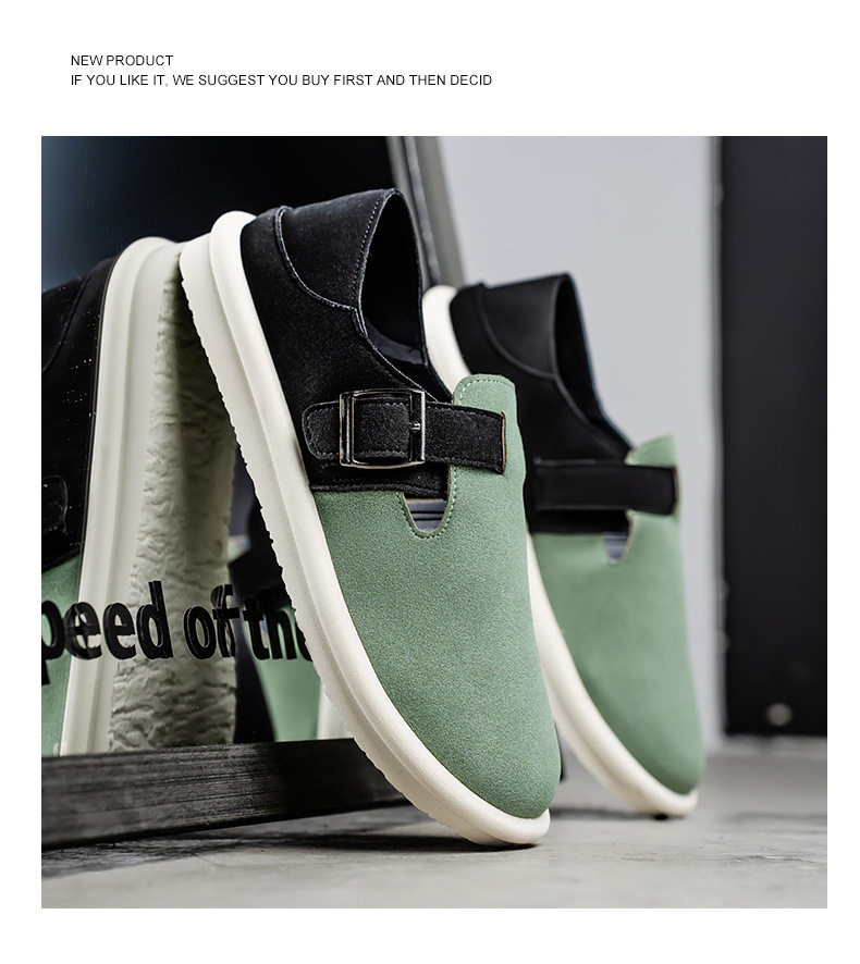 Dép sandal nam nửa gót không quai hậu, thoáng khí mùa hè, đế bằng nhẹ, size lớn 39–47 — BK 502m màu, BK 503m màu, BK 505m màu nâu, BK501 kaki chi tiết 46