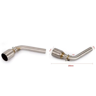 steel front middle section – Motorcycle exhaust pipe