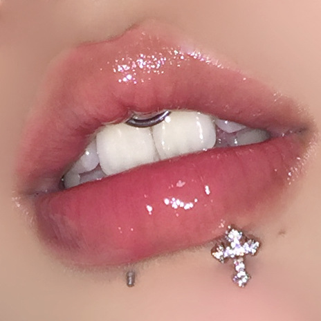 Cross Stud Earring With Zircon, Gold Plated Copper Cartilage Stud_voghion.com