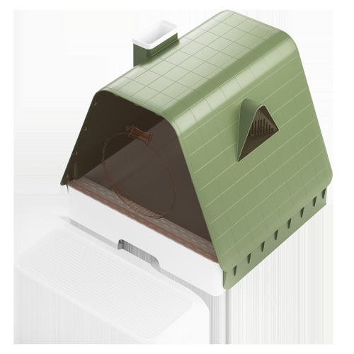 Fully Enclosed Large Size Odor-Proof Cat Litter Box with Extra Large Capacity, Drawer-Style Cat Litter Pan, Prevents External Splash