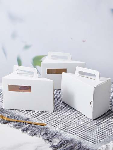 Mousse triangle sliced ​​Western cake cut into cartons Afternoon tea dessert packaging box Sandwich packaging box