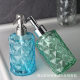 Cross-border 330ml glass hand sanitizer bottle pressing soap bottle foam bottle diamond shampoo shower gel sub-bottled