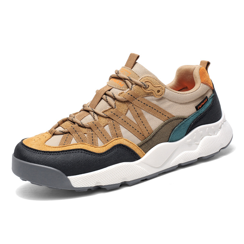 New Non-slip Shock-absorbing Outdoor Hiking Shoes Foreign Trade Wear-resistant Off-road Hiking Casual Shoes Men's Wholesale_vogvips.com
