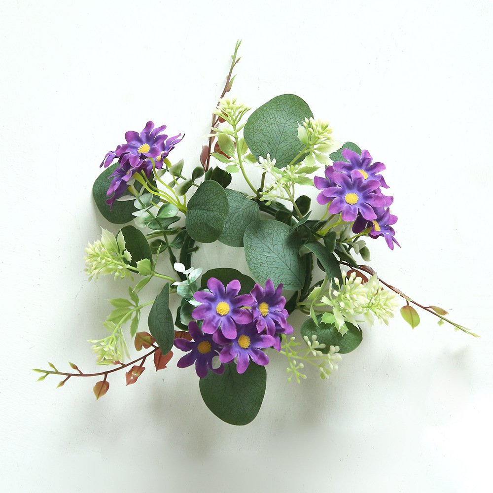 Selección estricta de estilo europeo simulación de guirlandas de cerillas de mesa atmósfera de alto nivel guirlandas de velas decoración de flores de fiesta