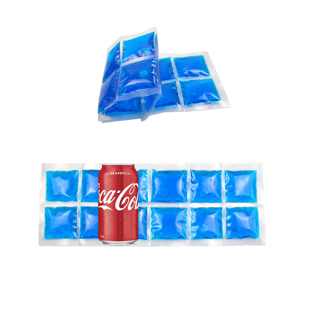 Bolsa de hielo reutilizable de gel de celosía congelada de alimentos frescos transporte refrigerante de refrigeración de almacenamiento fresco camping portátil image 4