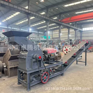 出口PC-400*600柴油动力玻璃瓶锤式破碎机金矿混凝土石灰石制砂机