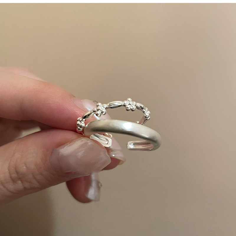 Schlichter Blumenring Für Damen Im Modischen Niche-design_voghion.com