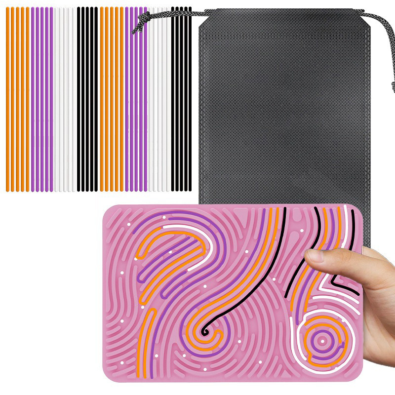 Transfronterizos de venta caliente almohadilla de juegos de descompresión tablero de movimiento de silicona para niños tablero de movimiento sensorial de grado alimenticio libre de BPA