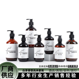 Hotel-Specific Disposable Shampoo and Shower Gel Set for Guesthouses and B&Bs, Small Bottles of Toiletries