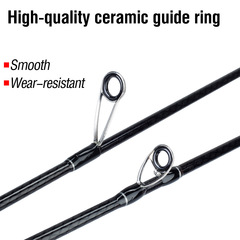 Spinning micro-mouthed bamboo carbon UL soft single rod casting rod with cork handle solid rod tail for whitefish and perch