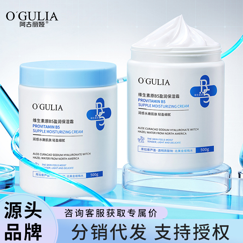 阿古丽娅维生素原B5盈润保湿霜护肤防干裂大白罐保湿润肤霜升级版