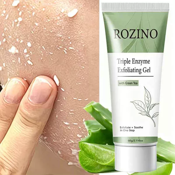 Cross-Border Rozino Exfoliating Smooth and Brightening Gel Mask 60g Moisturizing and Hydrating Exfoliating Mask Factory Direct Sale