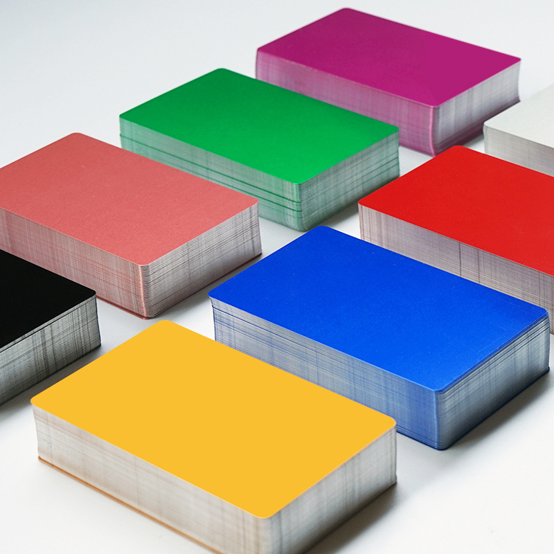 Multi-color metal aluminum sheet/laser marking business card/engraving debugging material/aluminum magnesium alloy optical fiber machine 100 sheets Multi-color metal aluminum sheet/laser marking business card/engraving debugging material/aluminum magnesium alloy optical fiber machine 100 sheets
