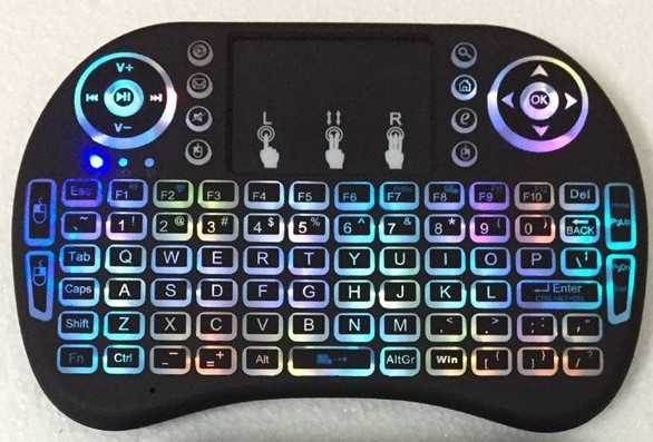 Amazon nuevo i8 teclado ratón aéreo batería de litio inalámbrica mini set top box control remoto