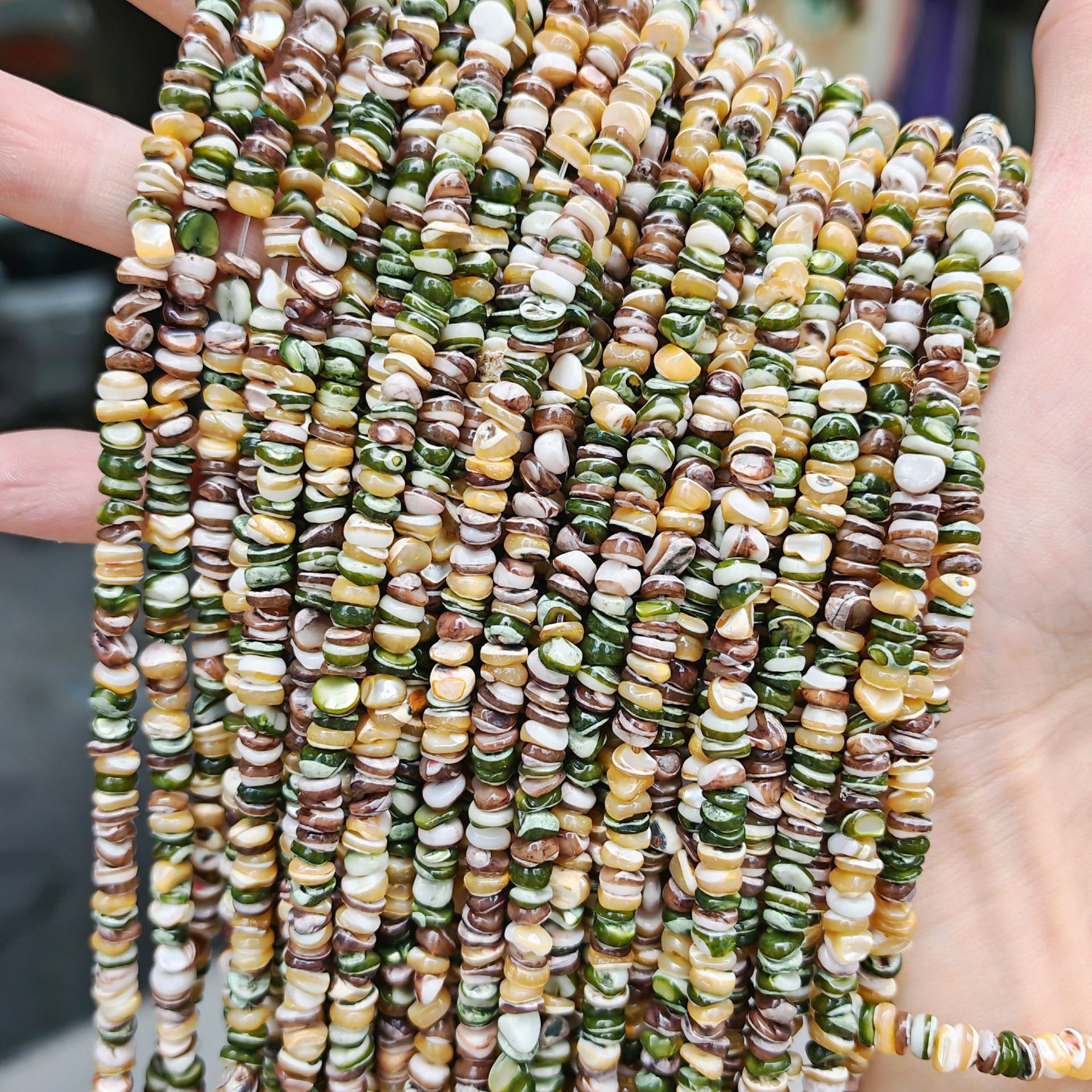 Conchas de caracol natural 5mm con perlas de forma semiacabadas DIY accesorios de ropa accesorios accesorios al por mayor