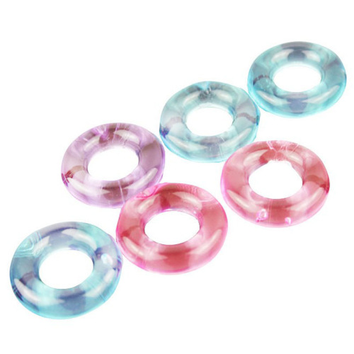 Silicone male sexual toy with colorful crystal locking ring, delay ring, adult novelty product, eye-shaped ring, three-color smooth ring