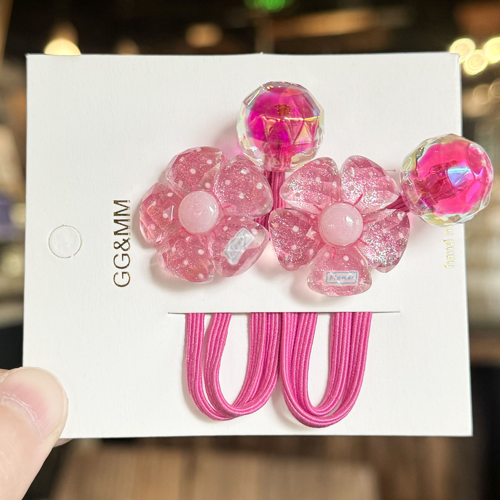 A168 flores de color cuerdas de cabello planas para el cabello de niños dibujos animados azúcar corazón anillo de cabello cuerda de cabeza cola de caballo adorable tocado de correa image 9