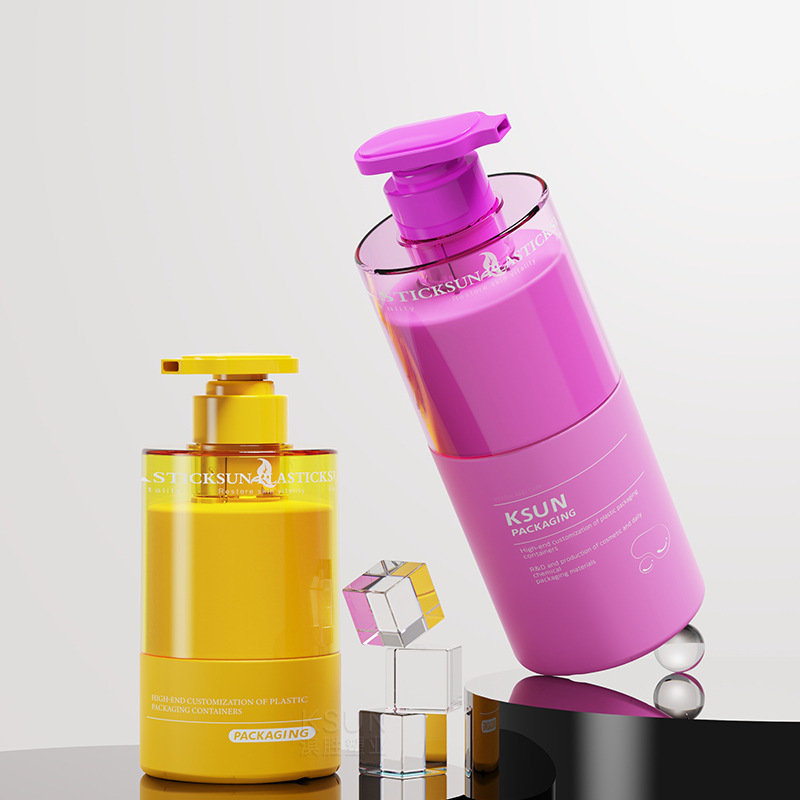 ハイエンド大型ショルダーカバーシャンプーボトル pe プラスチック 750ml500ml300ml シャワージェルケアボトル包装|undefined