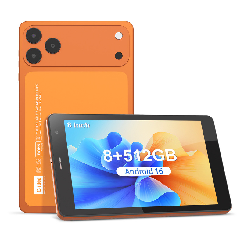 8inch Android Foreign Trade Tablet Computer for Entertainment, Learning, and Office Use, Portable Ips Screen, Stylish Appearance, Exclusively for Cross-Border Supply