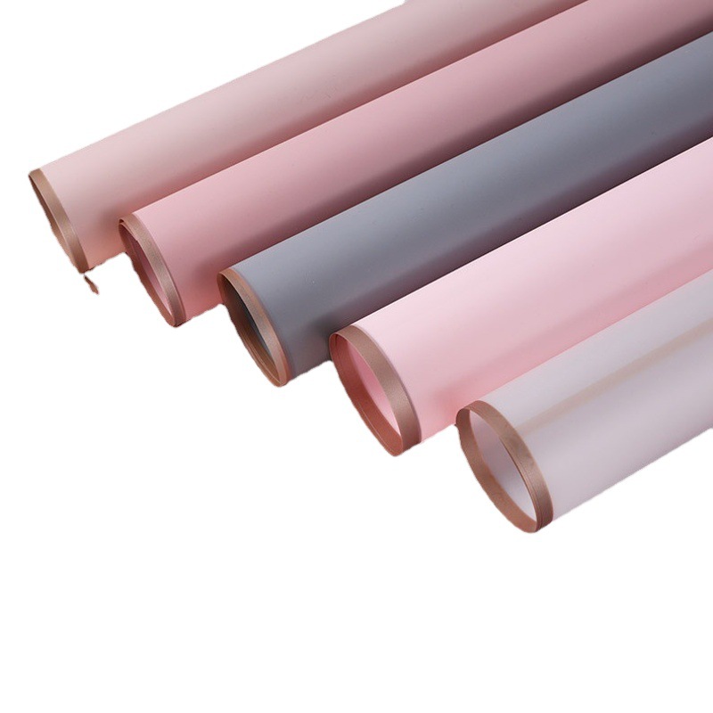 Papel de embalaje de ramo Papel mate Phnom Penh de alta calidad Material de embalaje de flores Película de gelatina impermeable Material de embalaje de flores al por mayor