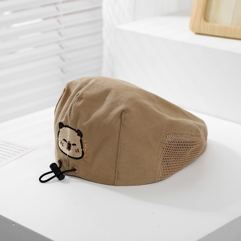 Gorros de entrada delantera para bebés, sombreros para niños, modelos de primavera y otoño, boinas hermosas, hombres y mujeres, sombreros finos para bebés británicos, gorras de béisbol