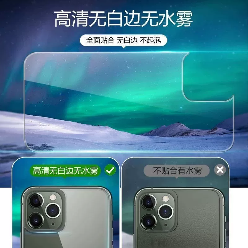 Подходит Apple 12 термопленочная задняя мембрана iPhone11 Задняя маска X/XS Прозрачная задняя деталь 12promax Anti -Flower XR
