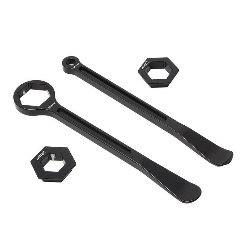 Off-Road Motorcycle Tire Repair Accessories Cnc Tire Removal Tool Hexagonal Wheel Axle Wrench Tire Removal Pry Bar