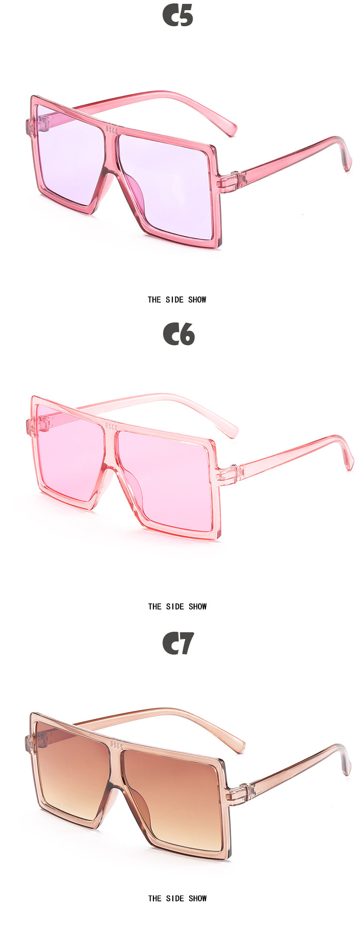 Outdoor, Daily Occasion Color Block Pattern Unisex Gender Artistic Style Artistic Color Block Ac UV400 Protection Square Full Frame Kids Sunglasses