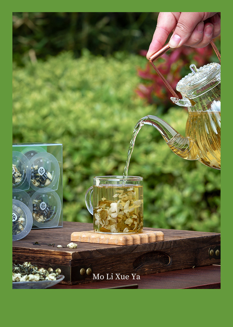 Jasmine Snow Bud Green Tea Mo Li Xue Ya Fragrant Loose Leaf Scented Tea 42g quality and texture