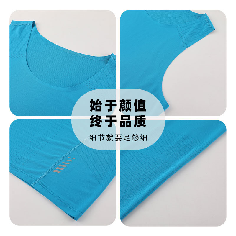 Camiseta de maratón de pista y campo de atletismo de entrenamiento transpirable elástico sin costuras de fitness para hombre con estampado ligero