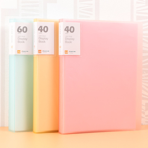 Chuangyi transparent folder 40-page information booklet insert music score storage folder poster picture album student test paper folder wholesale