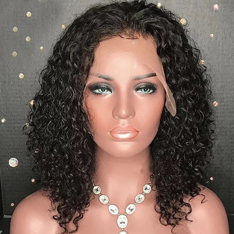Amazon Cross-Border Lace Front Wig Hot Selling African Small Curly Chemical Fiber Full Headgear Ready for Sale Amazon Cross-Border Lace Front Wig Hot Selling African Small Curly Chemical Fiber Full Headgear Ready for Sale