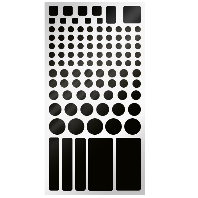 사각 음영 스티커; 전체 음영; 아마존 폭발