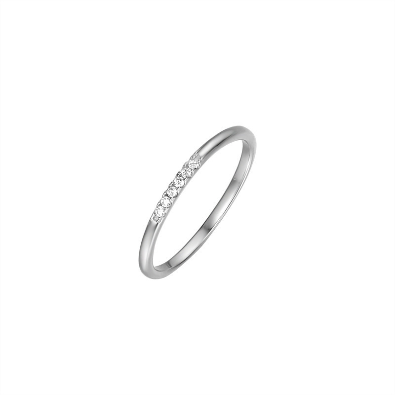 S Sterling Silber Design geschlossene Schleife schlichter Ring für Frauen, Japan, Südkorea, leichter Luxus, Nische minimalistisch Basic_voghion.com