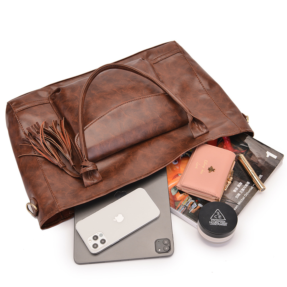 2022 Shou Gongzhi Routuote Large Capacity Luggage with Multi functional Handheld Soft Feeling Women's Bag_voghion.com