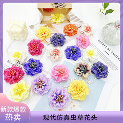 拉丁舞蹈头饰仿真花头摩登舞头花摄影道具舞台表演比赛发饰花朵