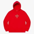 Red hooded plus velvet cross