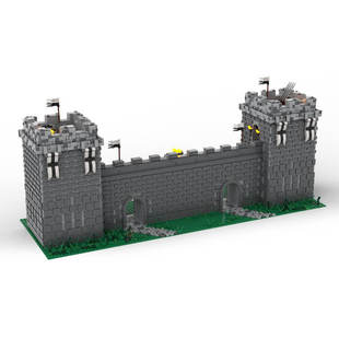 Building Blocks Cross-Border Moc-147993 Medieval Castle Building Model Building Blocks 6333 Particle Number