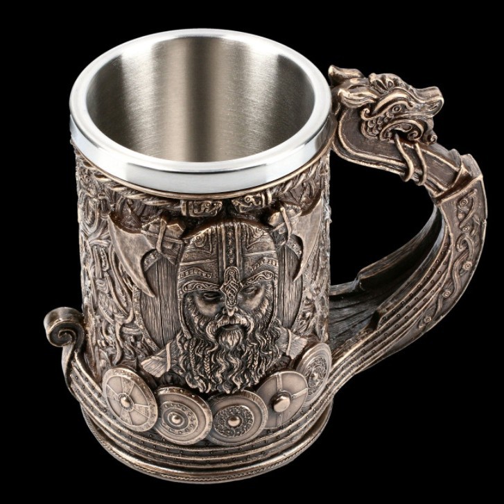 탭 바이킹 단색 맥주 머그
