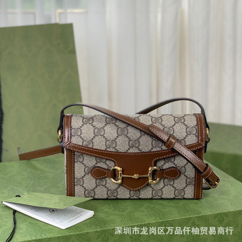 G Brand 699296 Popular Horsebit Buckle Women's Bag, Double g 1955 Horizontal Style Phone Bag, Fashionable Shoulder Crossbody Bag