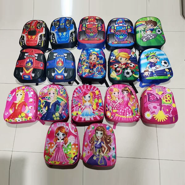 Cross-border cartoon children's schoolbag new kindergarten backpack baby cute backpack trendy boys and girls egg shell bag