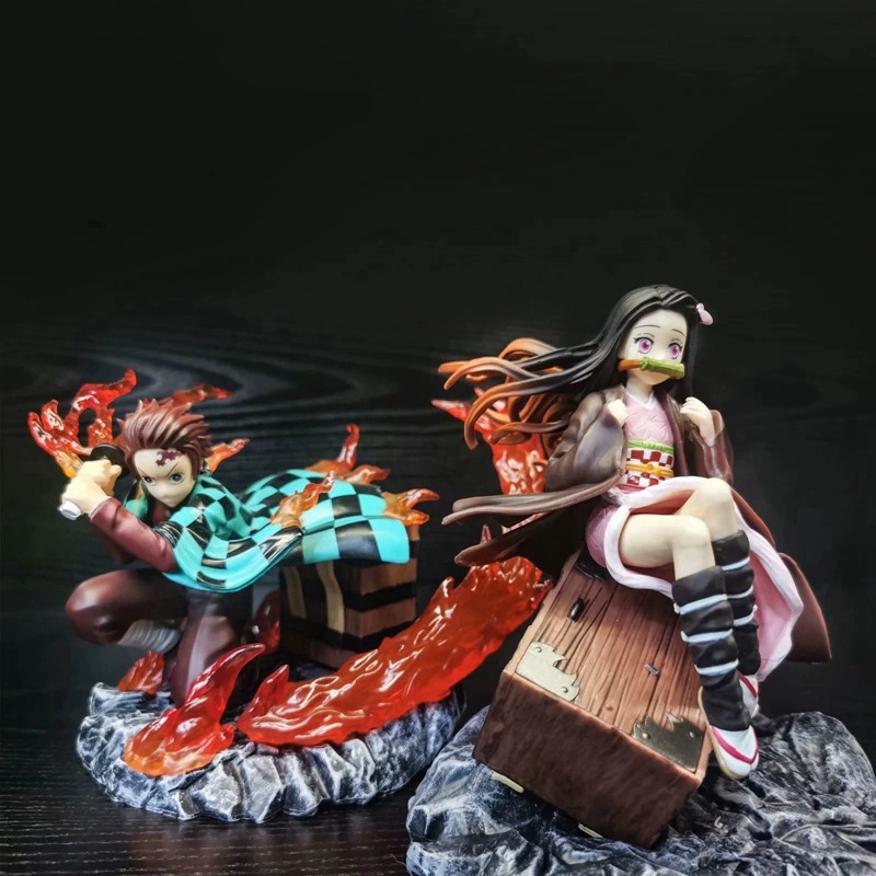 Большая модель Pill Demon Slayer GK1/8 Flame Tanjiro Sitting Midoz Фигурка Аниме Периферийная модель