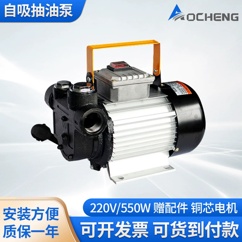 AoCheng небольшой Электрический масляный насос 220 В бензиновый дизельный самовсасывающий небольшой масляный насос заправка артефакт насосная установка
