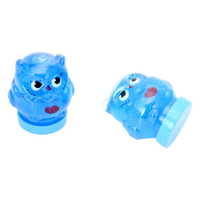Nuevo tamaño pequeño búho cristal barro colorido animal nuevo delgado cristal suelo juguetes para niños