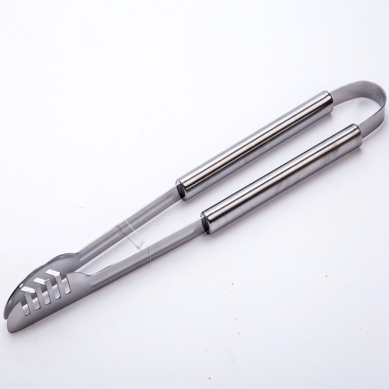 [Fuente de fábrica] Herramienta de BARBACOA de acero inoxidable mango de tubo grande Juego de hornear de 4 piezas Juego de hornear a granel Accesorios