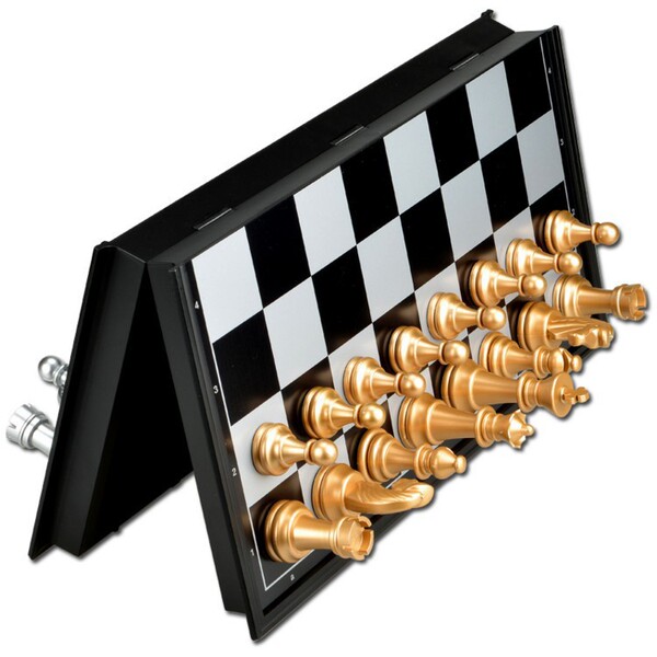 Magnetic folding big interactive chess for leisure
