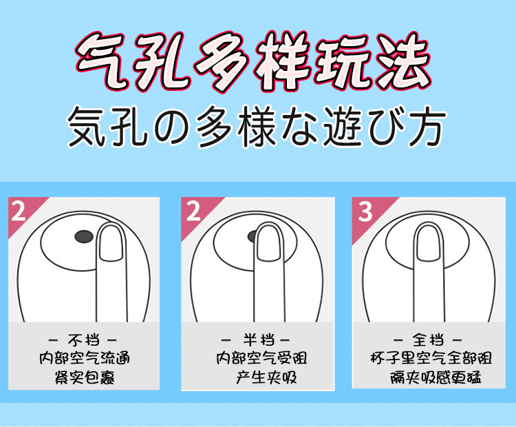 Manual Male Masturbation Device with TPE + ABS Body, Handheld Penis Trainer — detail image 9