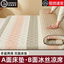 双面凉席床垫冬夏两用冰藤席子软垫家用卧室褥子床褥垫单人可折叠